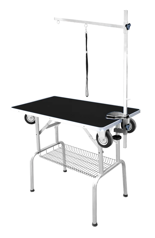 Foldable Grooming Table With Wheels BA400