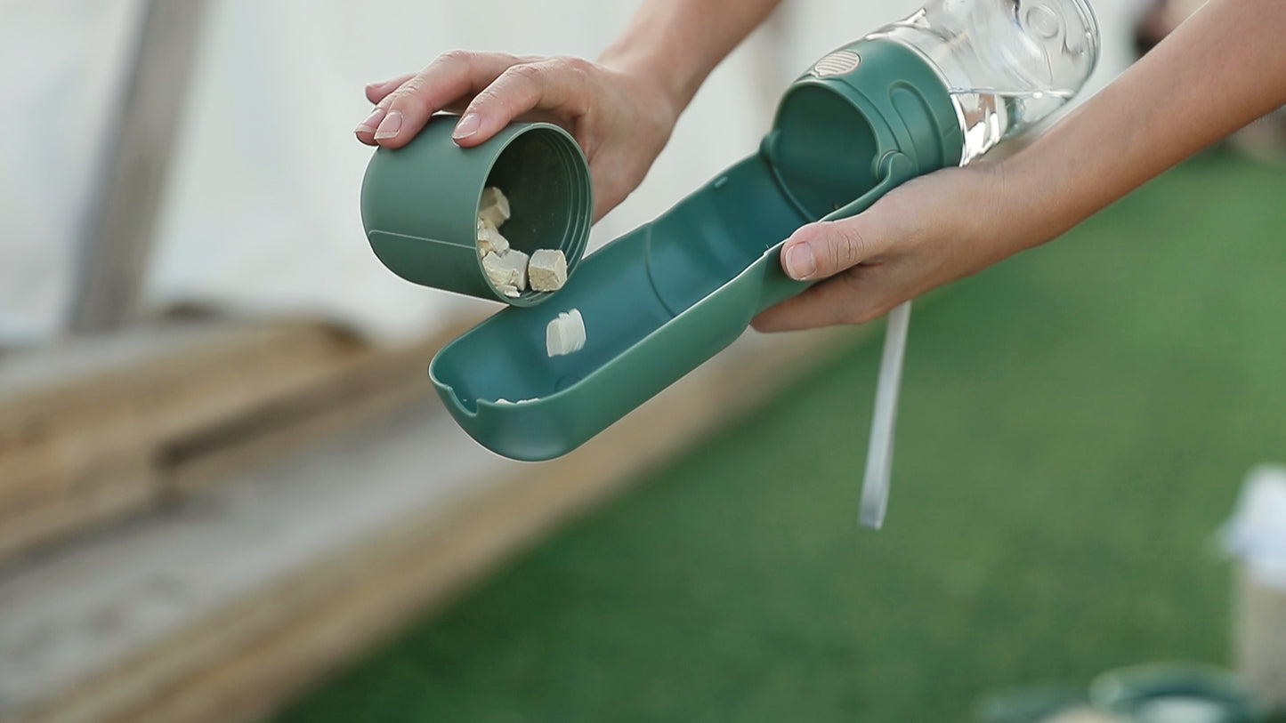 Portable Pet Water Bottle & Feeder